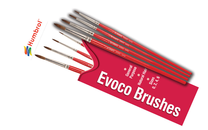 Humbrol Evoco Brush Pack - AXG4150