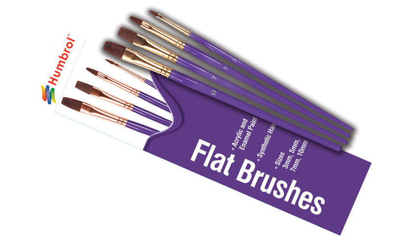 Humbrol Flat Brush Pack - AXG4305