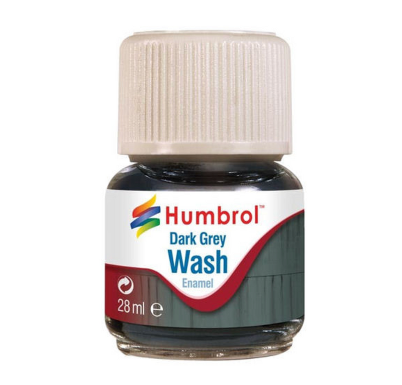 Humbrol Enamel Wash Dark Grey 28ml - AXV0204