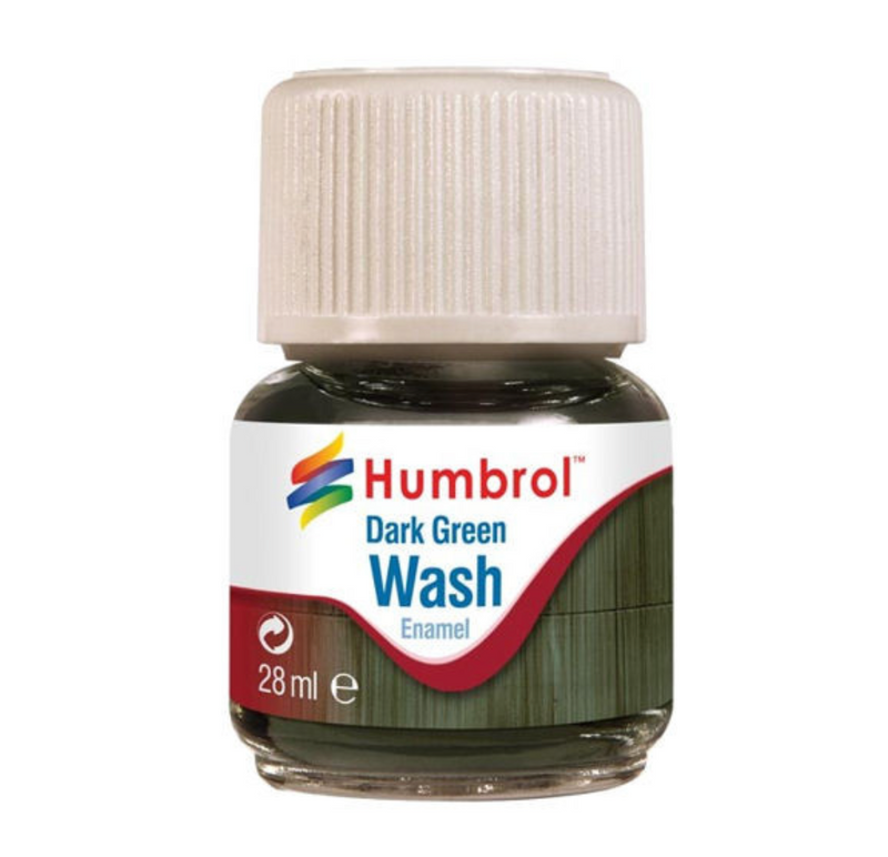 Humbrol Enamel Wash Dark Green 28ml - AXV0203