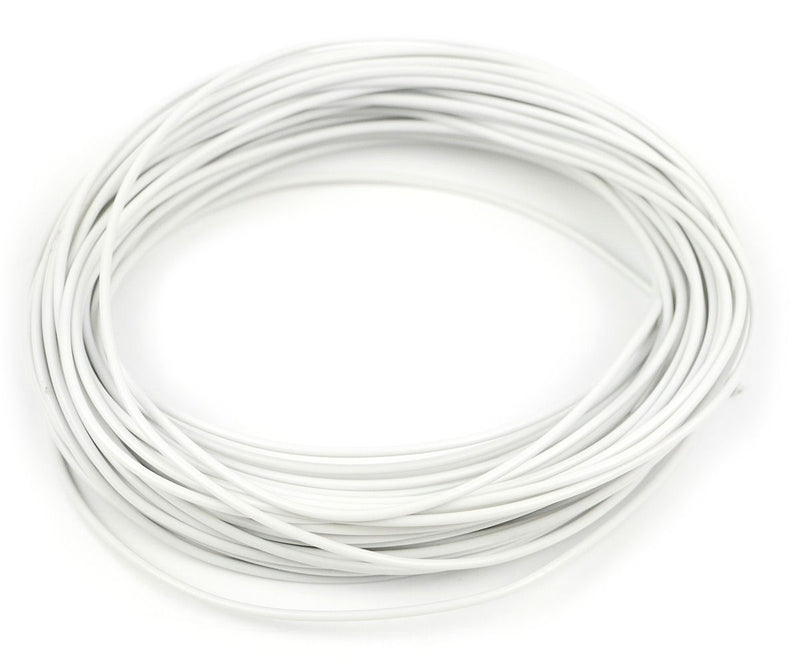 Gaugemaster 10m White Insulated Wire