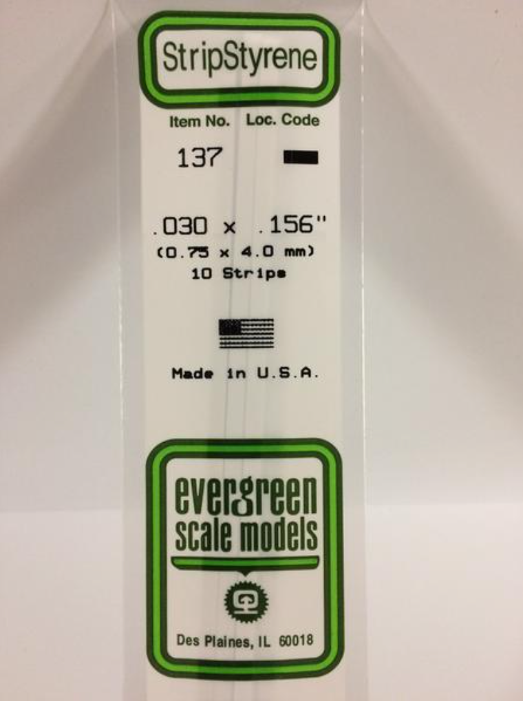 Evergreen 137 .030 x .156"