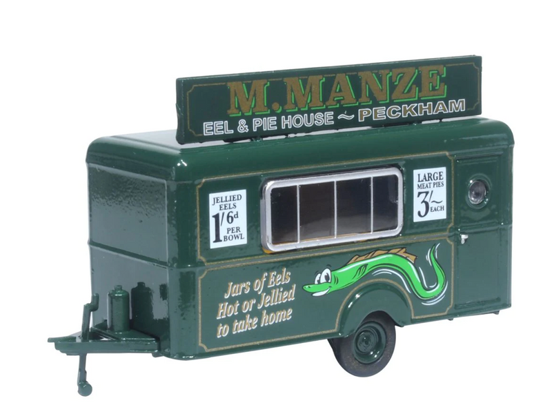 Oxford Diecast OO Mobile Trailer M Manze Jellied Eels - 76TR018