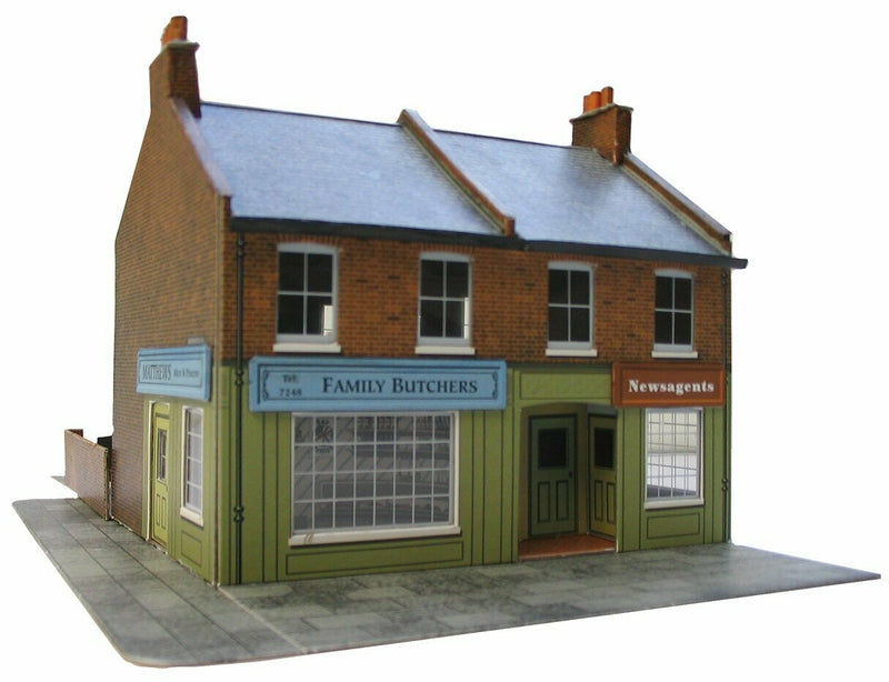 Superquick Red Brick Terrace Corner Shops - SQC7