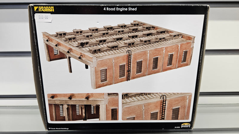 Graham Farish 42-050 4 Road Engine Shed, Boxed