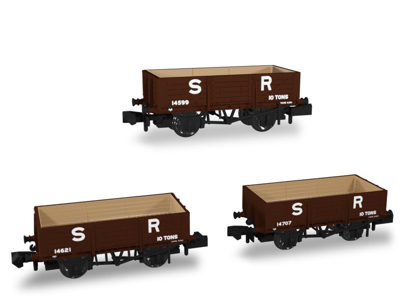 Rapido N SECR Wagons Pack 2 SR pre-36 Livery 5 Planks Dia.1349 - 942006