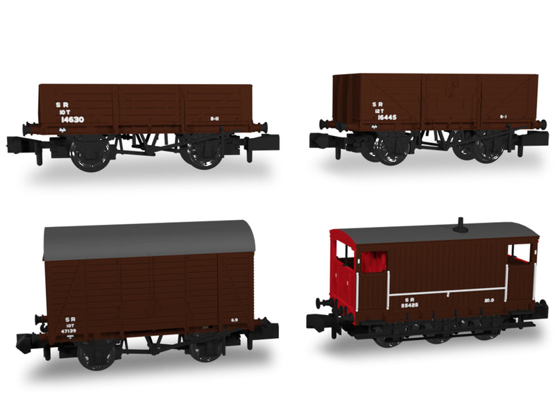 Rapido N SECR Wagons Pack 1 SR post-36 Livery Freight Train - 942009