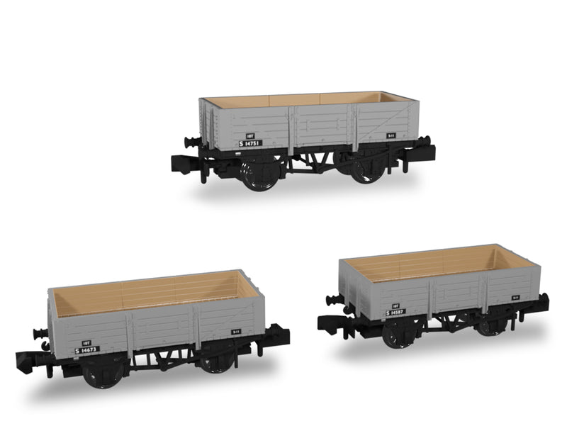 Rapido N SECR Wagons Pack 2 BR Livery 5 Planks Dia.1349 - 942014