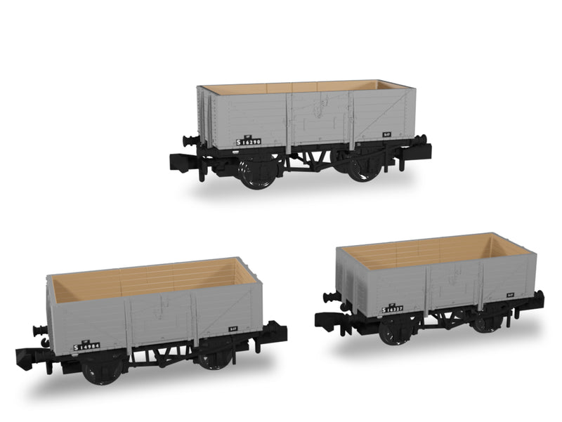 Rapido N SECR Wagons Pack 3 BR Livery 7 Planks Dia.1355 - 942015