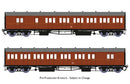 Rapido OO Dia E140 B Set GWR Wartime Brown Livery - 946008