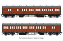 Rapido OO Dia E140 B Set GWR Wartime Brown Livery - 946009
