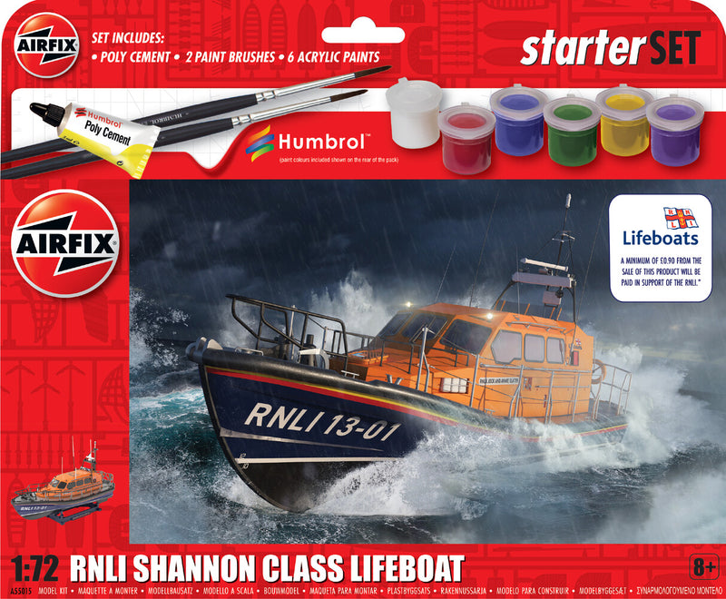 Airfix RNLI Shannon Class Lifeboat Starter Set - AX55015