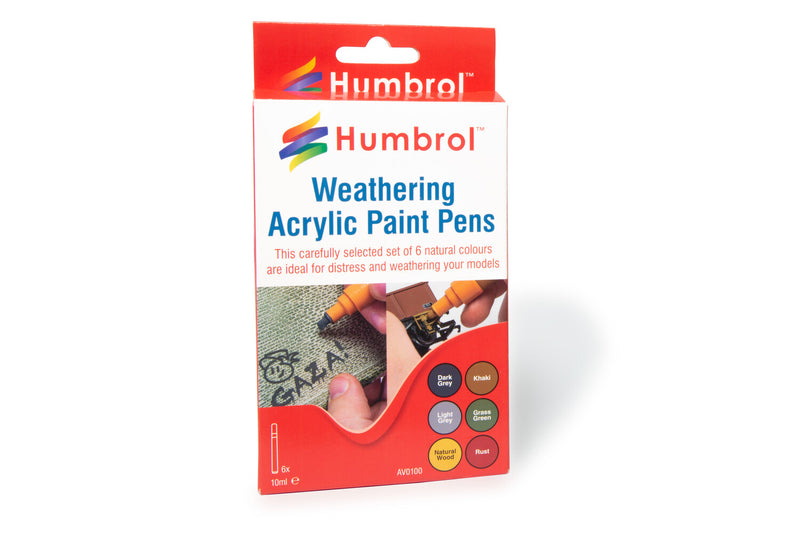 Humbrol Weathering Acrylic Paint Pens - AXV0100