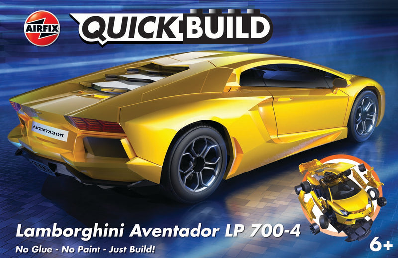 Airfix Quickbuild Lamborghini Aventador Yellow - AXJ6026