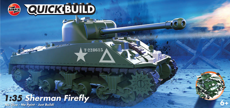 Airfix Quickbuild Sherman Firefly Tank - AXJ6042