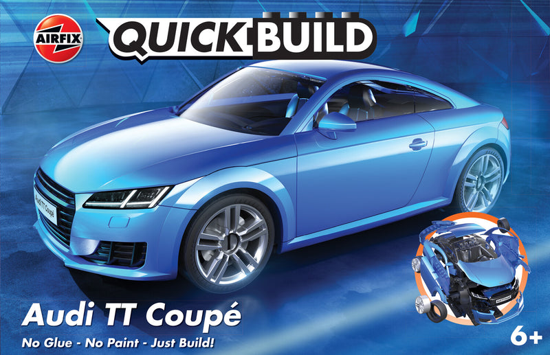 Airfix Quickbuild Audi TT Coupe Blue - AXJ6054