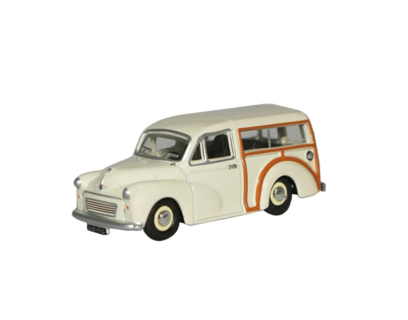 Oxford Diecast OO Morris Minor Traveller White - 76MMT001