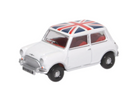 Oxford Diecast OO Austin Mini White Union Jack - 76MN011