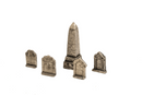 Harburn Hobbies OO Gravestone & Obelisk - CG272