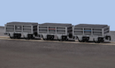 Peco OO9 GR-320 FR 2 Ton Slate Wagon Un-Bracked x 3