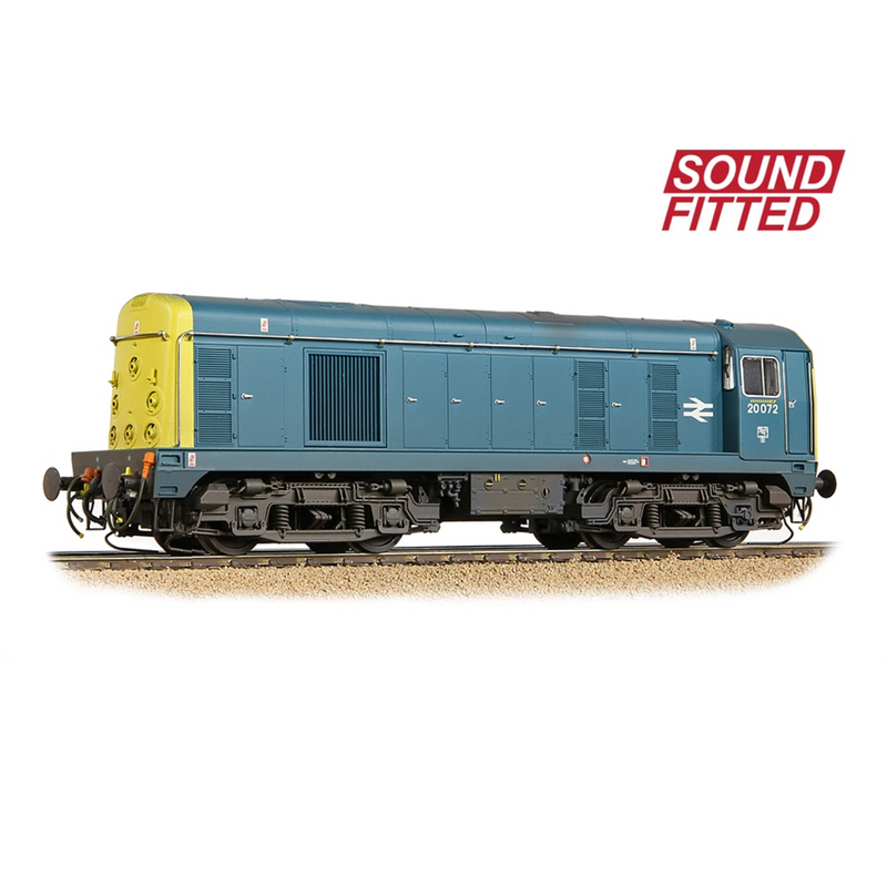 Bachmann OO Class 20/0 Disc Headcode 20072 BR Blue Weathered DCC Sound - 35-356SF