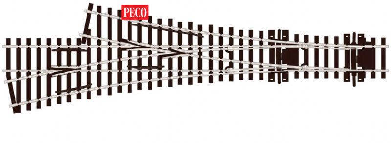 Peco OO SL-E199 Code 75 Asymmetric Three Way Point