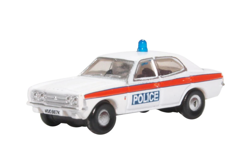 Oxford Diecast Ford Cortina MK111 Devon & Cornwall Police - NCOR3004