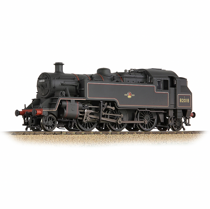 Bachmann OO BR Standard 3MT Tank 82018 BR Lined Black Late Crest Weathered - 31-982