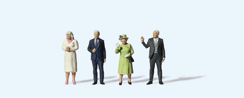 Preiser Queen Elizabeth II Special Edition Figure Set x 4 - 13407
