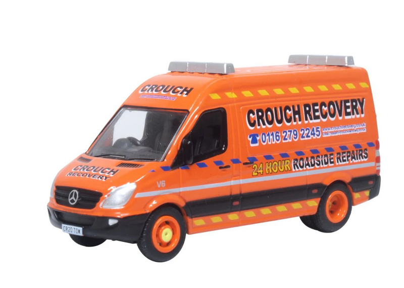 Oxford Diecast OO Mercedes Sprinter Van Crouch Recovery - 76MSV011