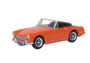Oxford Diecast OO MG Midget MkIII Blaze Orange - 76MGM001