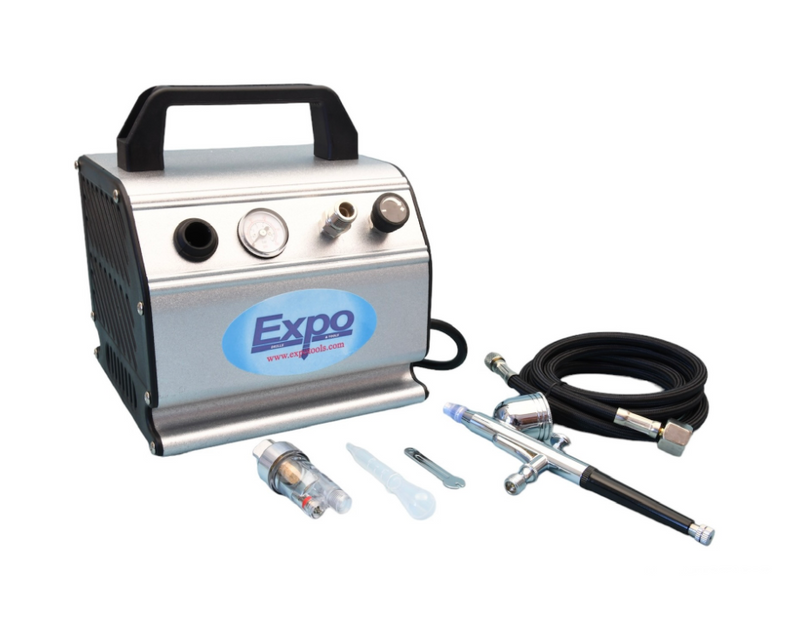 Dual Action Gravity Feed Airbrush & Compressor - AB602