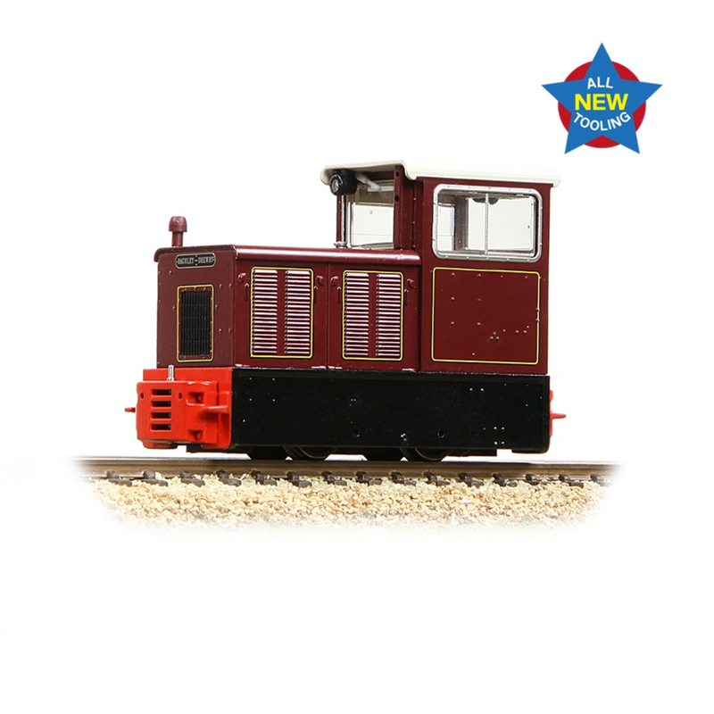 Bachmann OO9 Baguley-Drewry 70hp Diesel Lined Crimson - 392-027