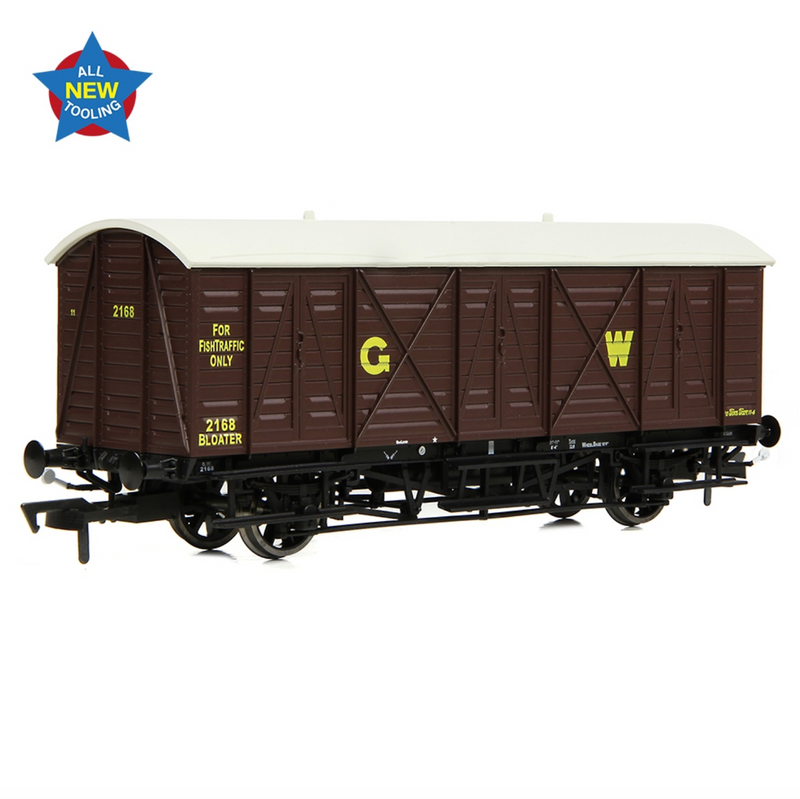 EFE OO GWR 10T Bloater Fish Van GWR Brown GW - E87057