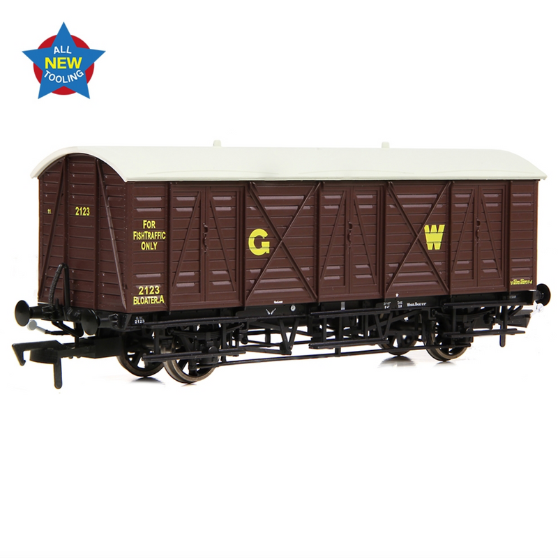 EFE OO GWR 10T Bloater A Fish Van GWR Brown GW - E87058