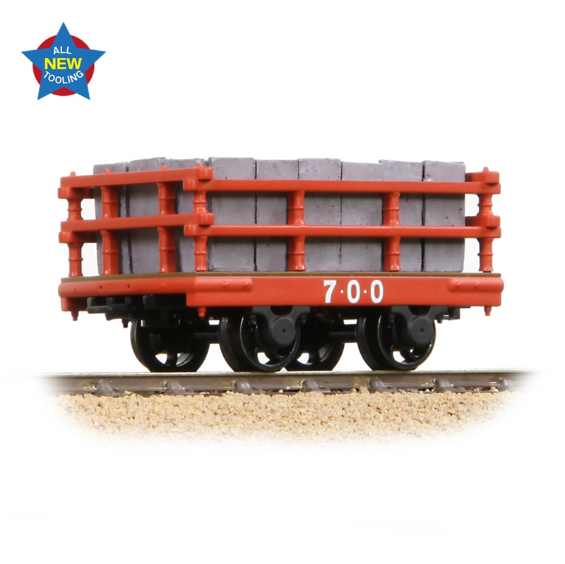 Bachmann NG7 Dinorwic Slate Wagon with sides Red - 73-028