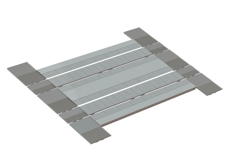 Peco OO SSM319 Modern Level Crossing Road Bed Single On Double Track