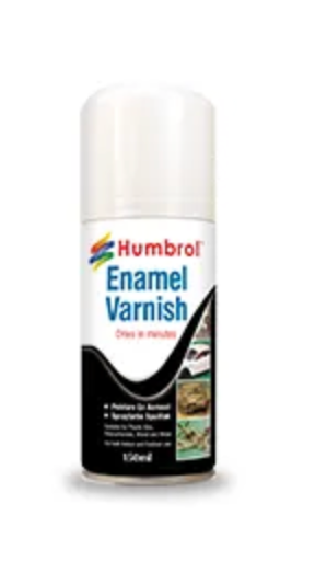 Humbrol No 135 Varnish Satin Enamel Modellers Spray 150ml - AXD6999