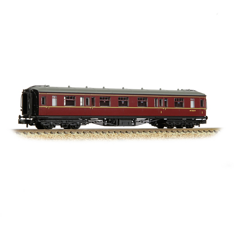 Graham Farish N GWR Hawksworth Composite Corridor BR Maroon - 374-562B