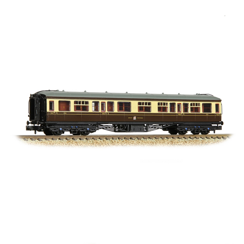 Graham Farish N GWR Hawksworth Composite Corridor GWR Chocolate & Cream - 374-561A