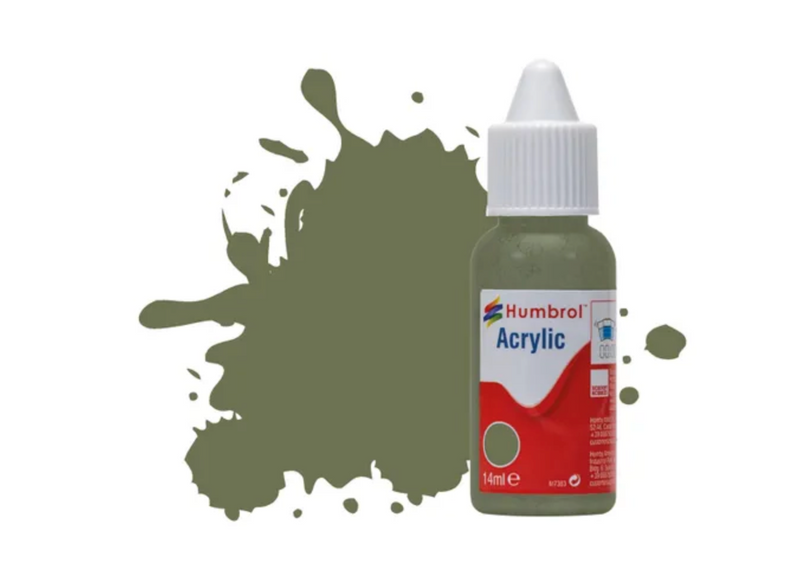 Humbrol Acrylic No 105 Marine Green Matt Paint 14ml - AXDB0105