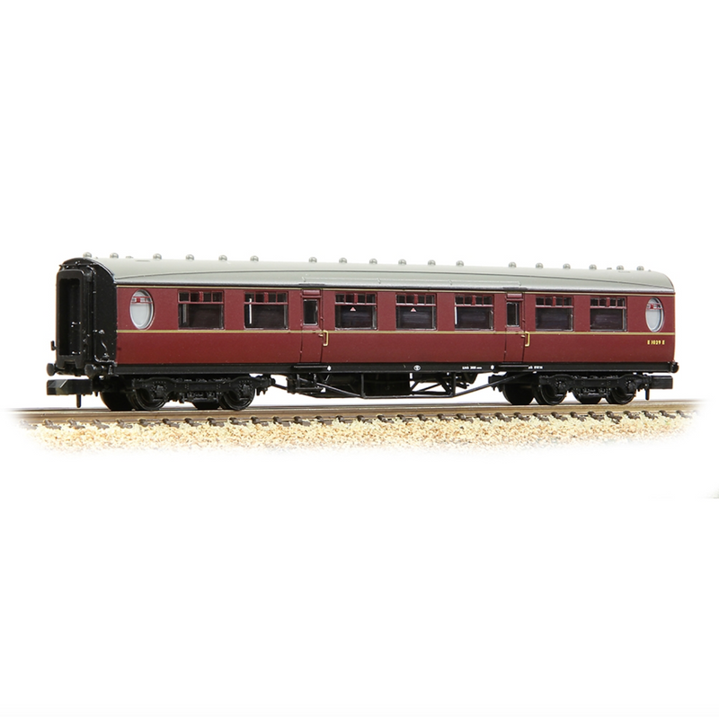 Graham Farish N LNER Thompson Second Corridor BR Maroon - 376-252