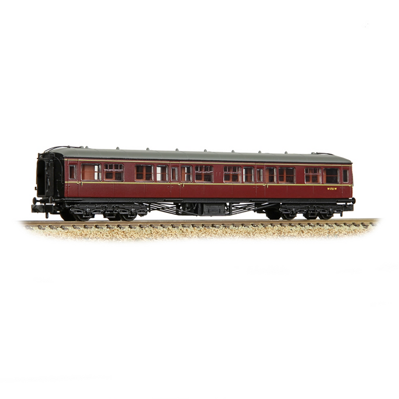 Graham Farish N GWR Hawksworth Second Corridor BR Maroon - 374-537B