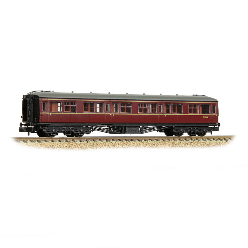 Graham Farish N GWR Hawksworth Second Corridor BR Maroon - 374-537A