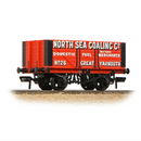 Bachmann OO 7 Plank Fixed End Wagon North Sea Coaling Co. Red - 37-112A