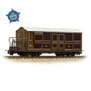 Bachmann OO9 Ffestiniog Railway Curly Roof Van No.1 FR Lined Plum - 394-076