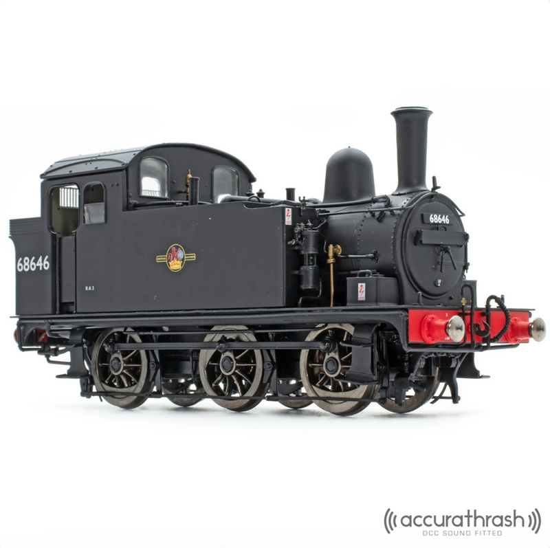 Accurascale OO 68646 Late BR J68 Plain Black DCC Sound Fitted - ACC2441-DCC
