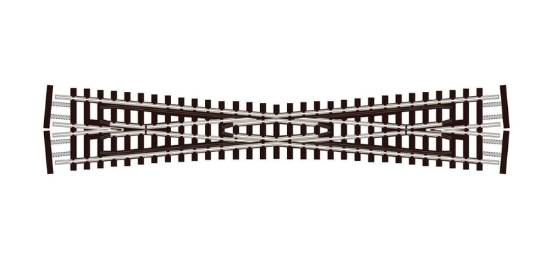 Peco N SL-E394F Code 55 Electrofrog Long Crossing