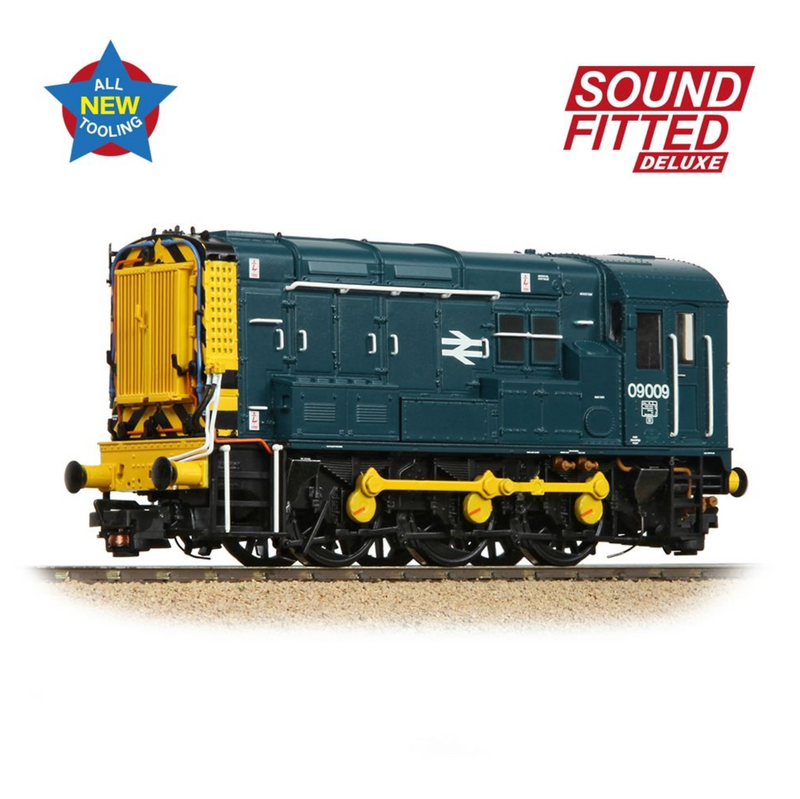 Bachmann OO Class 09 09009 BR Blue Wasp Stripes Sound Fitted - 35-921SFX