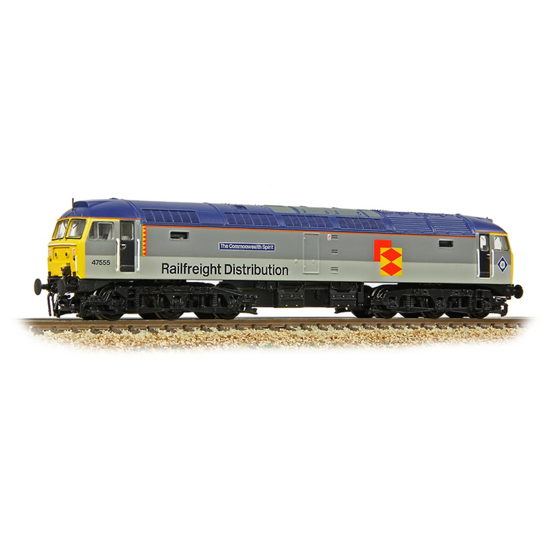 Graham Farish N Class 47/4 47555 The Commonwealth Spirit BR RF Distribution European - 372-263